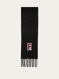 Scarf with jacquard detailing