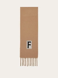 Scarf with jacquard detailing