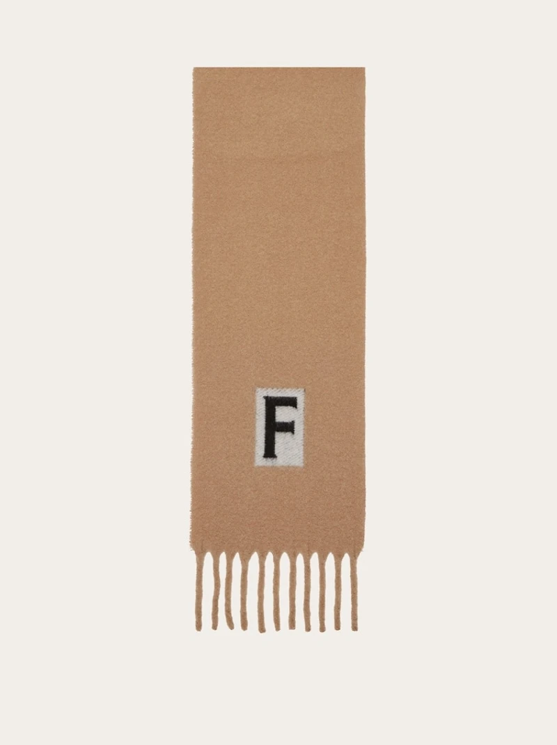 Scarf with jacquard detailing