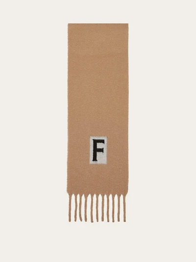 Scarf with jacquard detailing