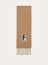 Scarf with jacquard detailing