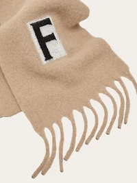 Scarf with jacquard detailing