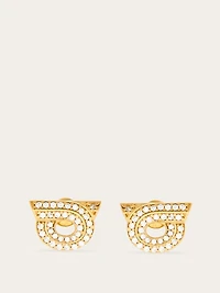 Gancini earrings with rhinestones