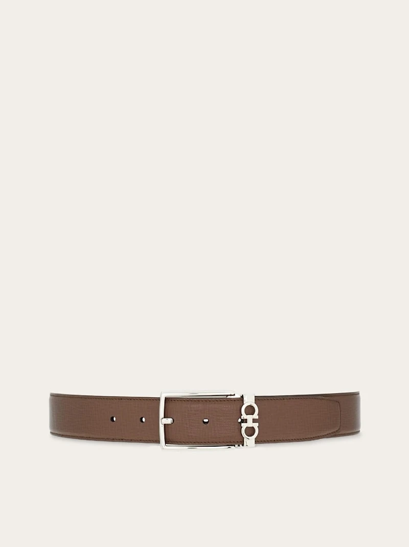 Reversible and adjustable Gancini belt