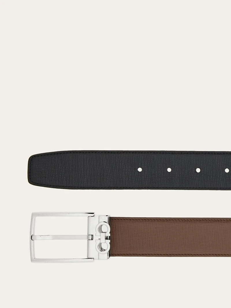 Reversible and adjustable Gancini belt