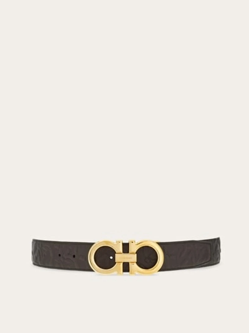 Reversible and adjustable Gancini belt