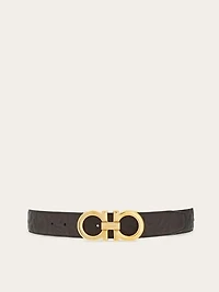 Reversible and adjustable Gancini belt