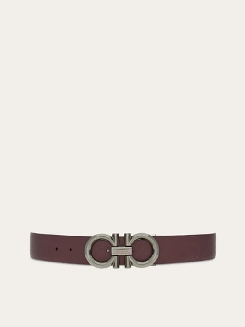 Reversible and adjustable Gancini belt