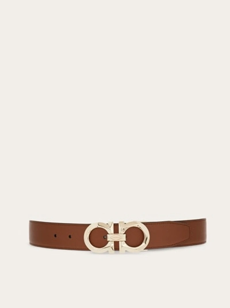 Reversible and adjustable Gancini belt