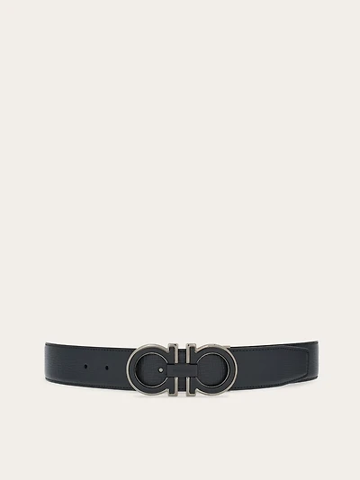 Reversible and adjustable Gancini belt