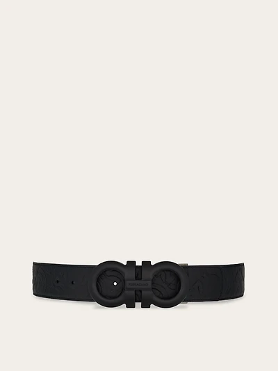 Reversible and adjustable Gancini belt