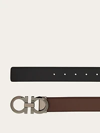 Reversible and adjustable Gancini belt