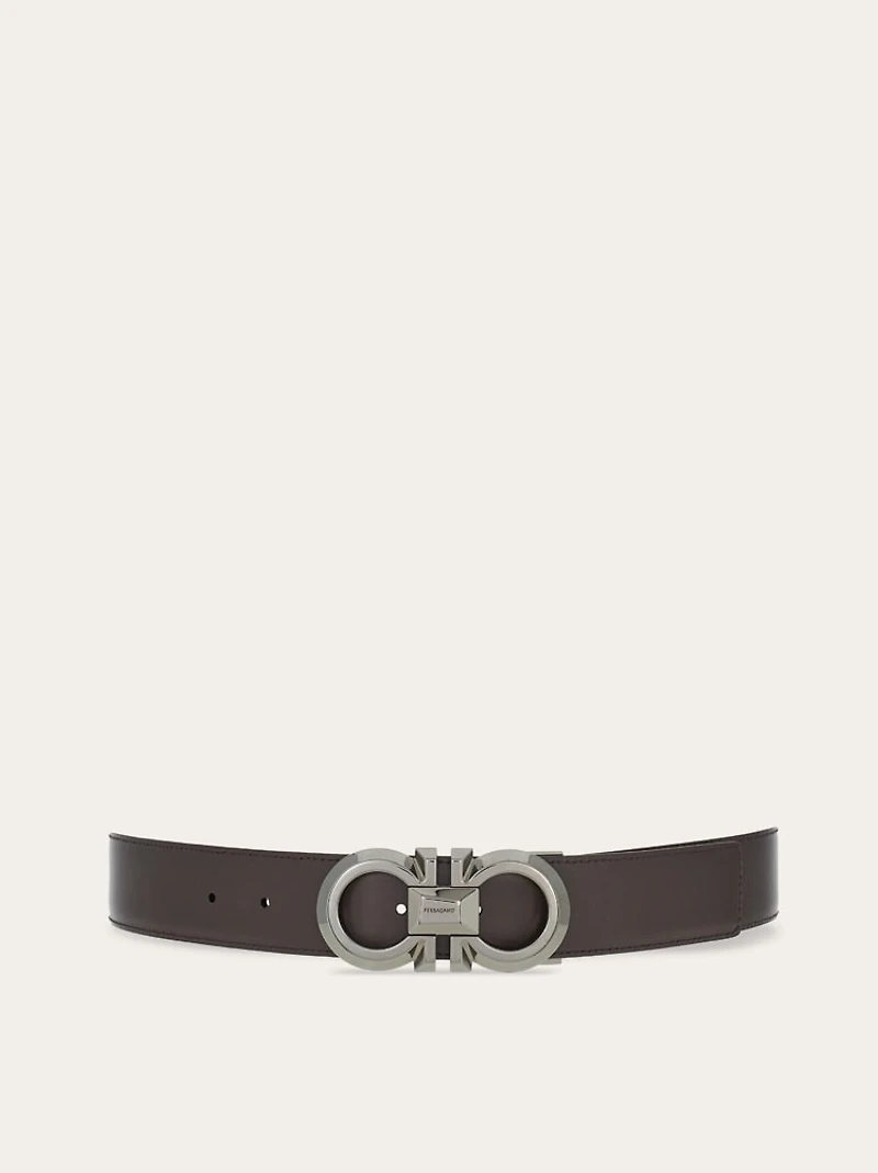 Reversible and adjustable Gancini belt