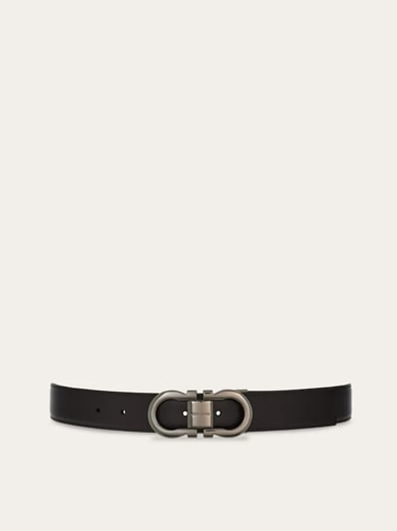 Reversible and adjustable Gancini belt