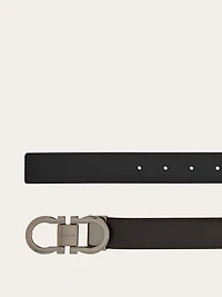 Reversible and adjustable Gancini belt