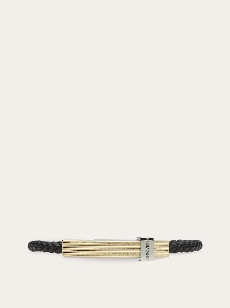 Braided bracelet with band