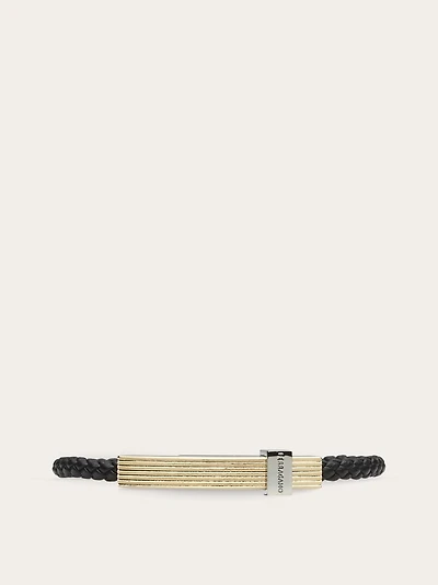 Braided bracelet with band