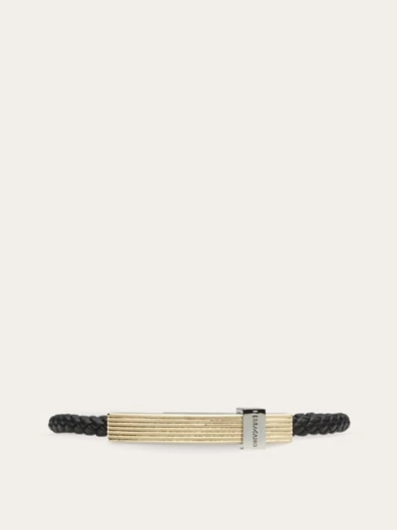 Braided bracelet with band