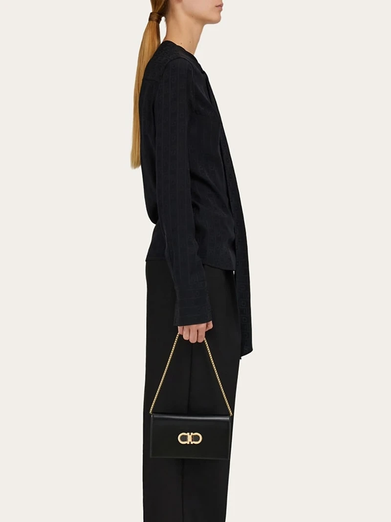 Double Gancini mini shoulder bag