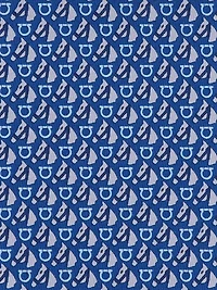 Equestrian print silk tie