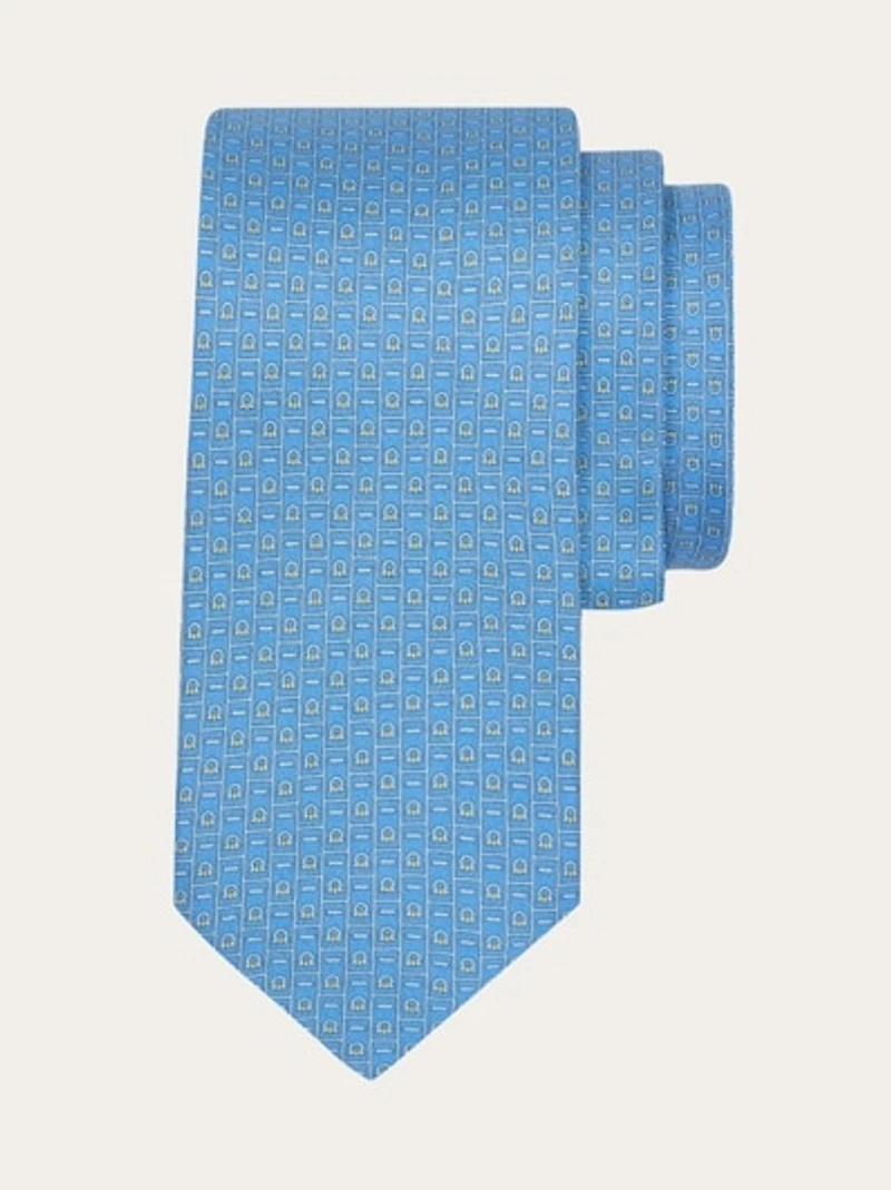Ferragamo Monogram print silk tie