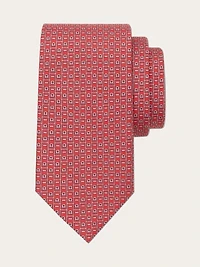 Ferragamo Monogram print silk tie