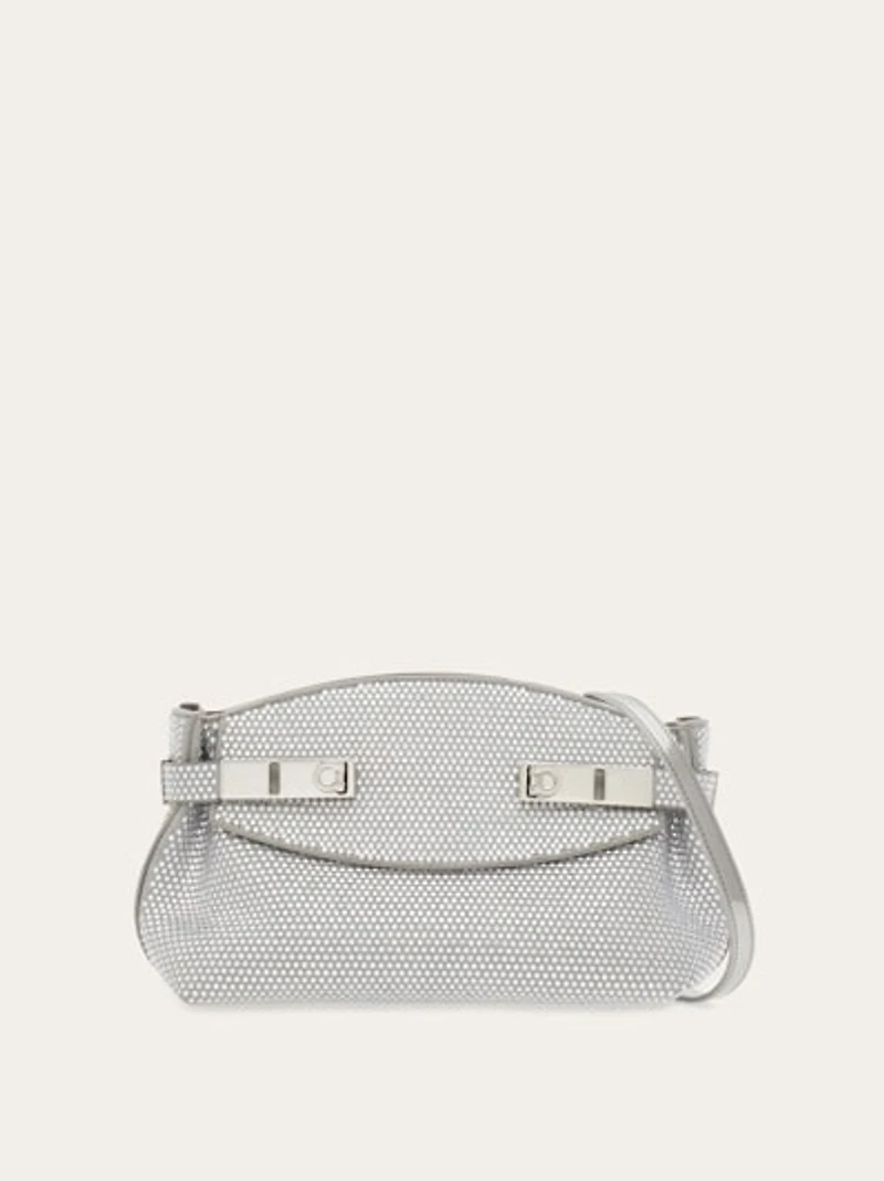 Hug soft crossbody bag with crystals (XS