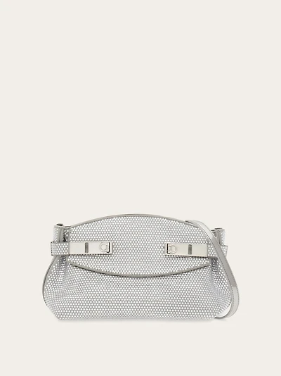 Hug soft crossbody bag with crystals (XS