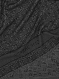 Gancini Monogram jacquard stole