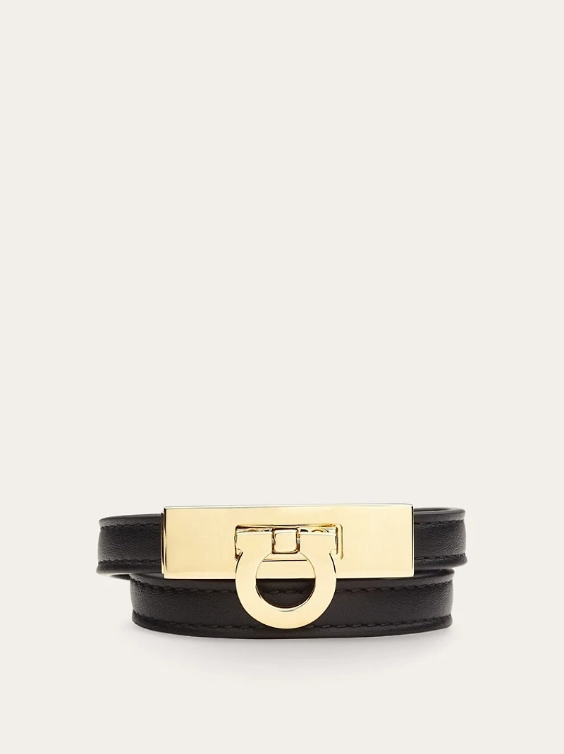 Gancini double twist bracelet