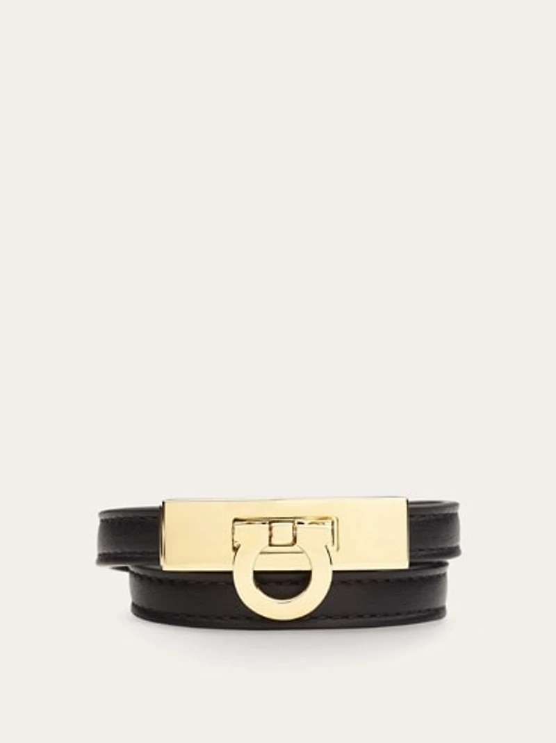 Gancini double twist bracelet