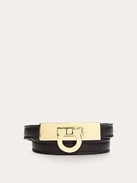 Gancini double twist bracelet