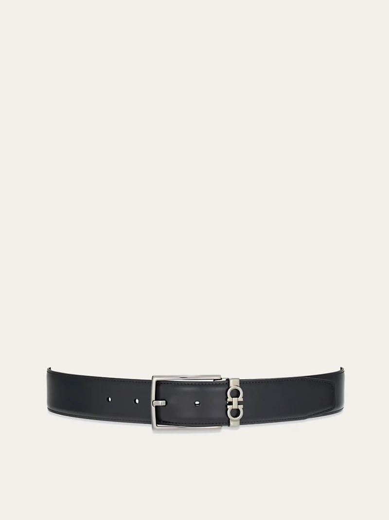 Reversible and adjustable Gancini belt
