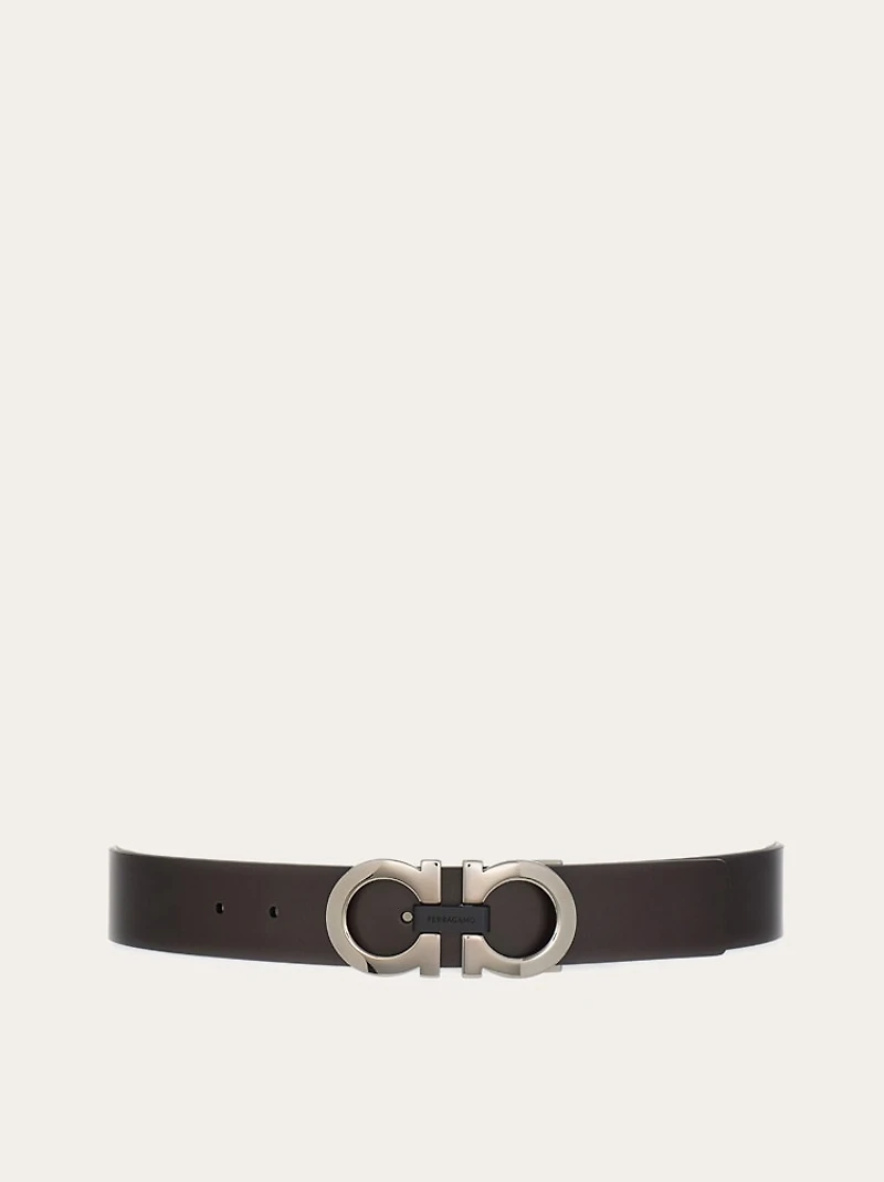 Reversible and adjustable Gancini belt