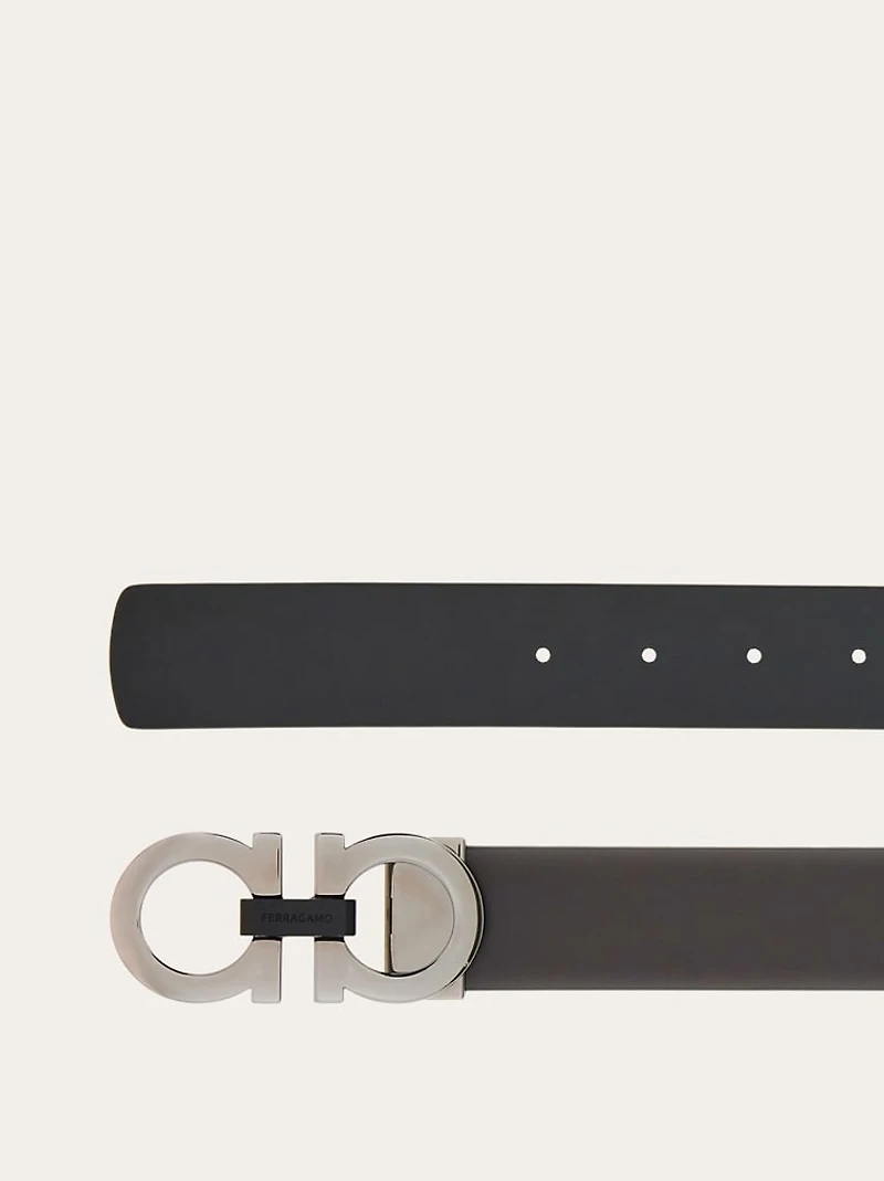 Reversible and adjustable Gancini belt