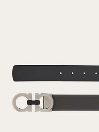 Reversible and adjustable Gancini belt