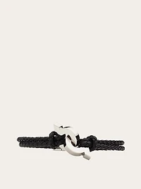 Bracelet with intertwined Gancini