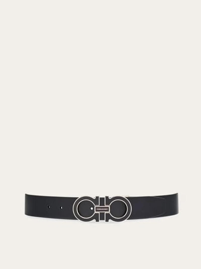 Reversible and adjustable Gancini belt