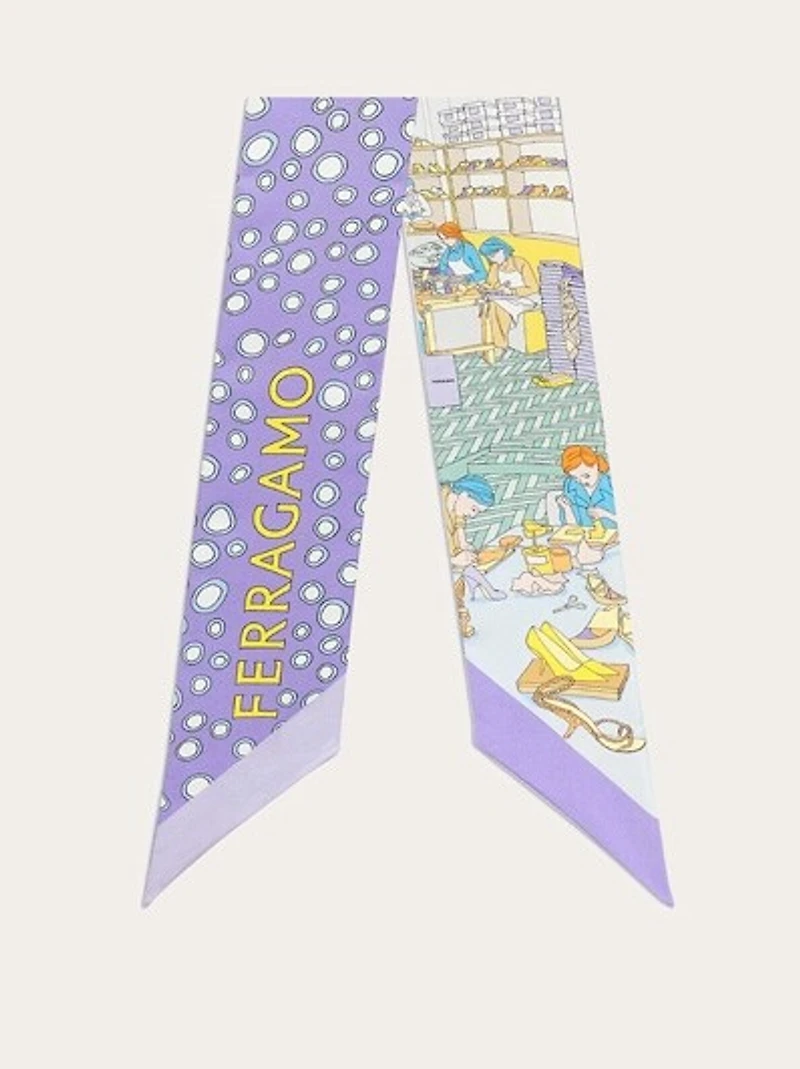 Atelier print silk mini bandeau