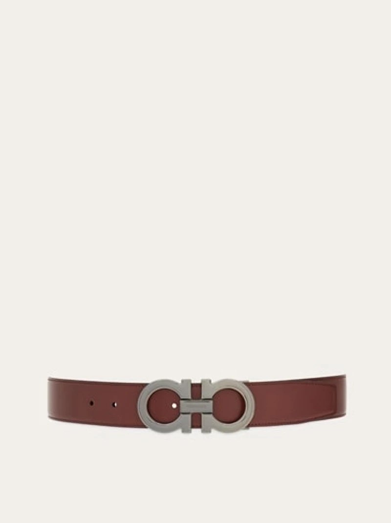 Reversible and adjustable Gancini belt