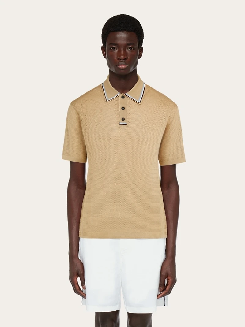 Short sleeved polo shirt