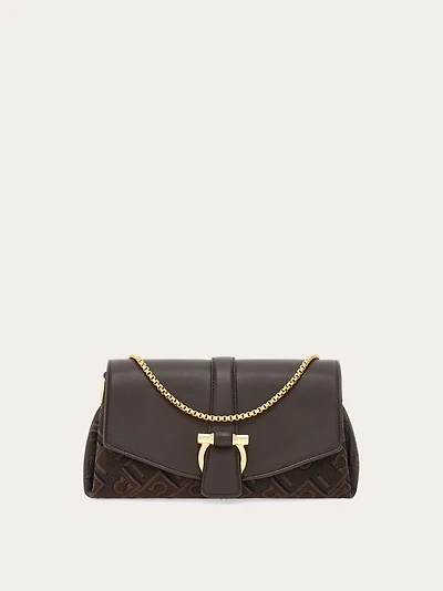 Ferragamo Monogram front flap crossbody bag (XS)