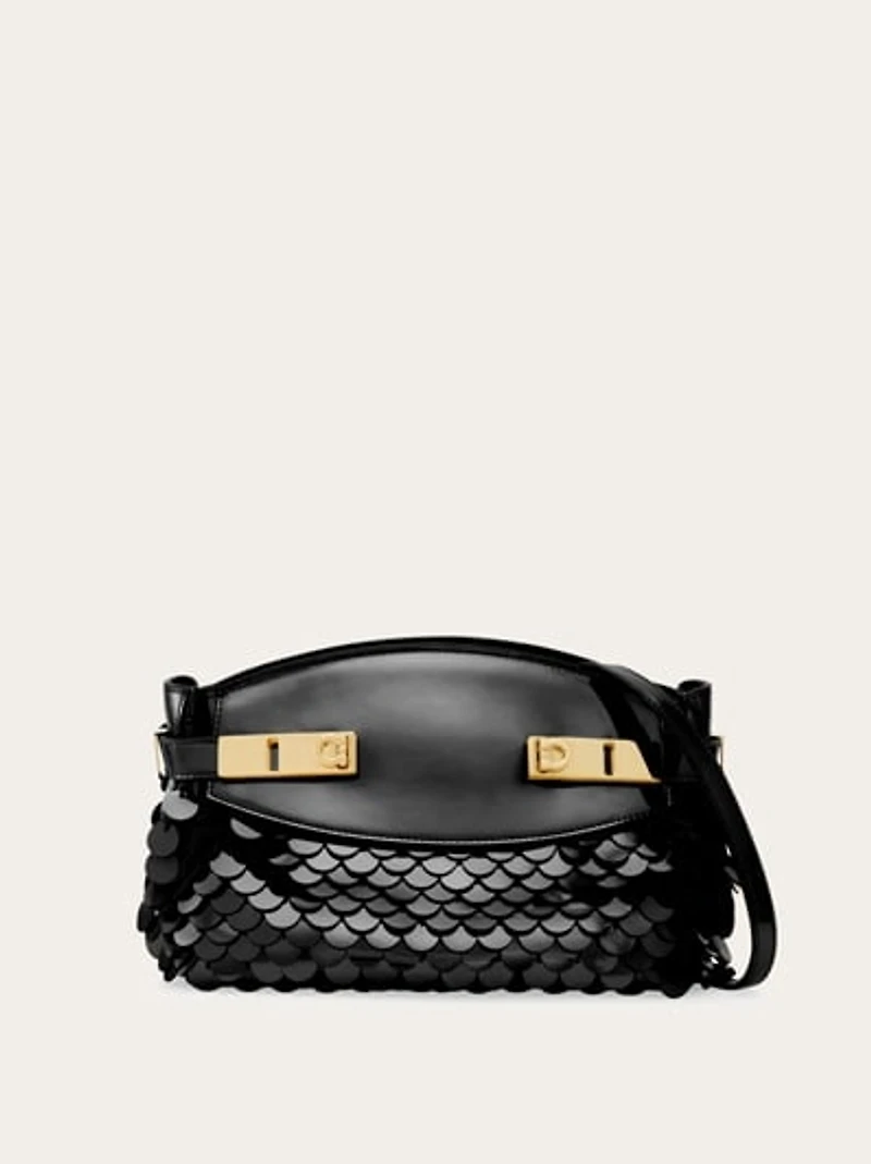 Hug soft crossbody bag with sequins (XS