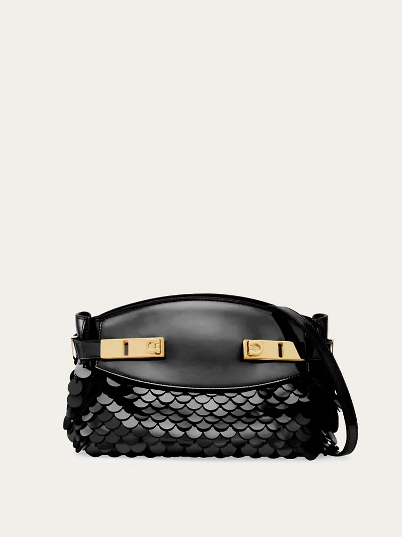 Hug soft crossbody bag with sequins (XS