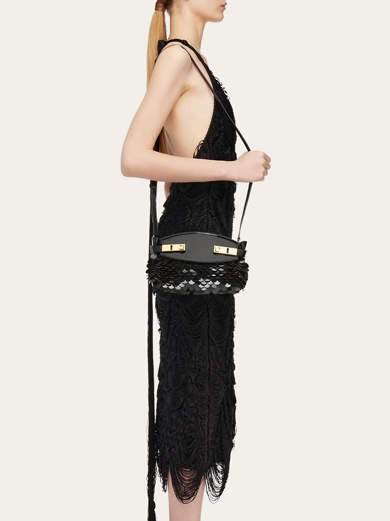 Hug soft crossbody bag with sequins (XS