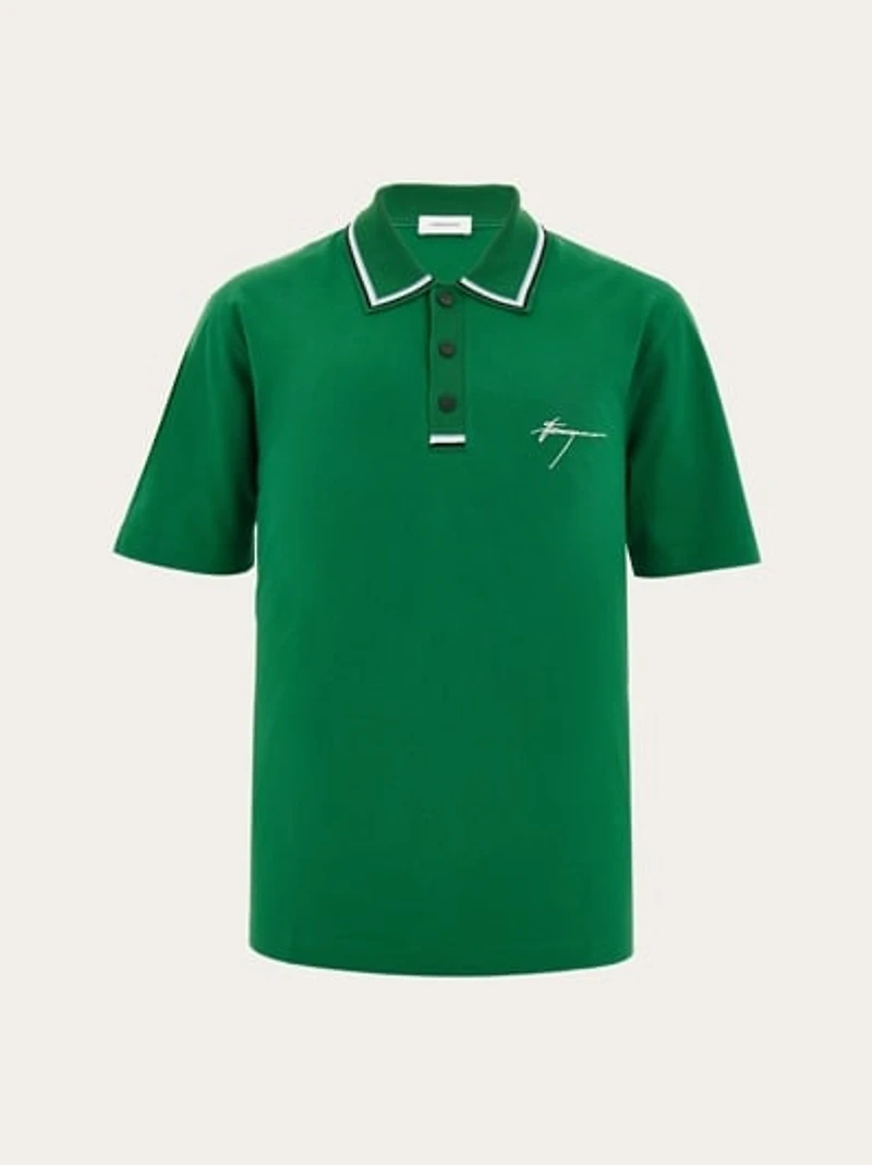 Short sleeved polo shirt