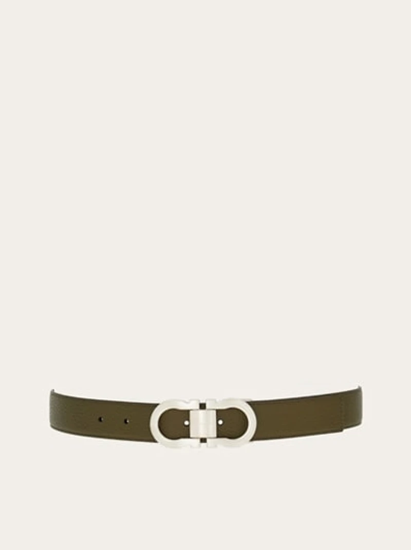Reversible and adjustable Gancini belt