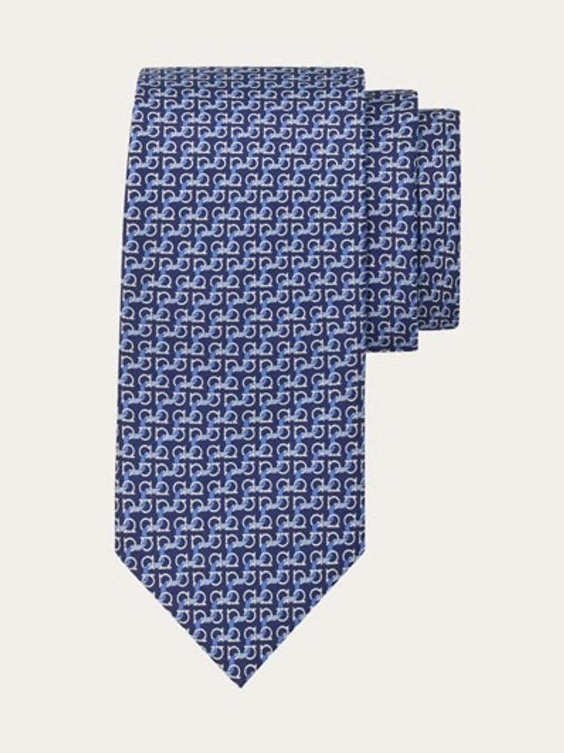 String print silk tie