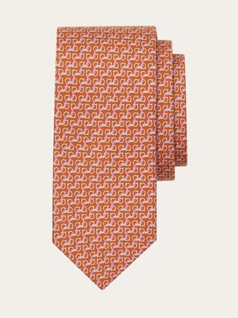 String print silk tie