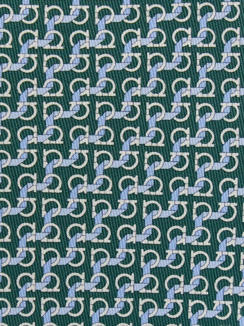 String print silk tie